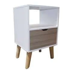 WOOD PETS - Mesa De Noche Nochero Mesa Auxiliar