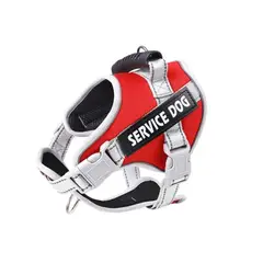 WUUFU - Arnes Pechera Chaleco Perro Service Dog Talla L Rojo