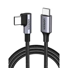 UGREEN - Cable de carga rápida de 60W PD USB tipo C a tipo C Con Angulo de 90°
