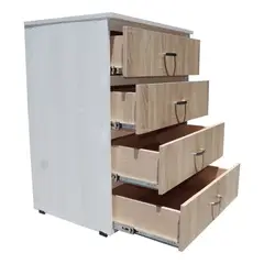 WOOD PETS - Mueble Comoda Compacta En Madera Cajonera Corredera Full