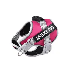 WUUFU - Arnes Pechera Chaleco Perro Service Dog Talla S Fucsia