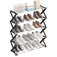 GENERICO - Zapatero Organizador 10 Pares Desarmable X-shaped Rack