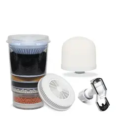 ECOTRADE - Kit 3 Repuestos Filtro Agua 21-24-28 Litros mas Llave