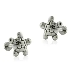 AGHA JEWELRY - Titanio Aretes piercing Tortuga para Lóbulo