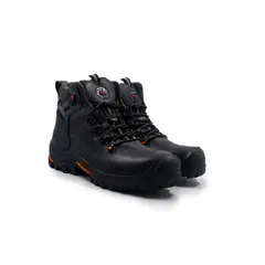 SAN POLOS - Botas Industrial Hombre 3467 Negro Naranja