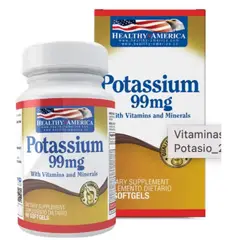 HEALTHY AMERICA - Potasio 99 mg con Vitaminas y Minerales -