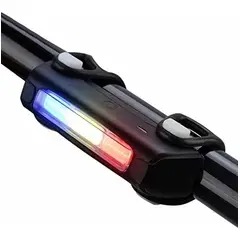 GENERICO - Luz Recargable Bicicleta 3 Colores En 1 Tipo Sirena Policia