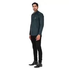LA CHAQUETERIA - Camisa en Algodón 100% LCC2301 Verde