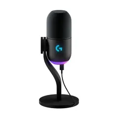 LOGITECH - Micrófono Gamer USB Dinámico Premium G Yeti GX Supercardioide con RGB LIGHTSYNC - Negro