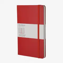 MOLESKINE - Cuaderno Grande Cuadros Rojo Hc