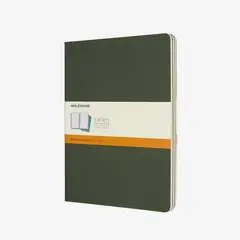 MOLESKINE - Libreta Cahier Xl Rayas Verde Mirto Sc X3