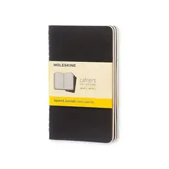 MOLESKINE - Libreta Cahier Pequeña Cuadros x3 Negra