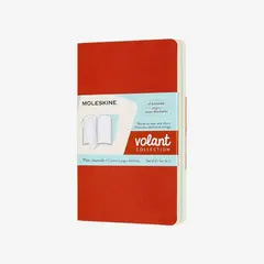 MOLESKINE - Libreta Volant Pequeña Blanca Azul/Naranja