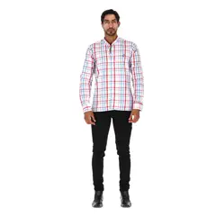 LA CHAQUETERIA - Camisa en Algodón 100% LCC2306 Rojo Azul