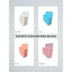 GENERICO - Soporte Con Imán Para Celular O Accesorios Color Blanco