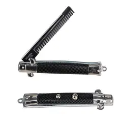 GENERICO - Peine Para Pelo Barba Unisex Tipo Navaja Plegable D Bolsillo