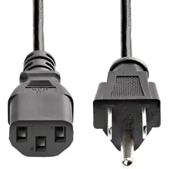 GENERICO - Cable De Corriente Para Pc De Escritorio Monitores Y Mas