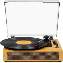GENERICO - Tocadiscos Ochenta Vintage Bluetooh Tornamesa Portatil Victrola usb