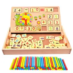 GENERICO - Juego Madera Didactico Montessori Didactico Matematico +-x