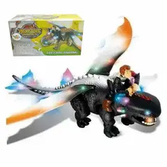DAYOSHOP - Chimuelo Dragon Juguete Luces Sonido Movimiento