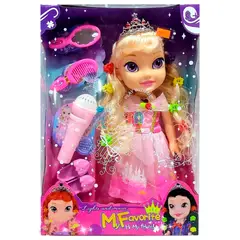 GENERICO - Muñeca Princesa Aurora Luces Niña Sonido