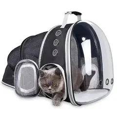 GENERICO - Maleta guacal morral expandible para mascota gato o perro