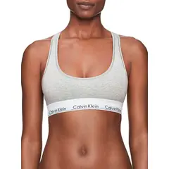 CALVIN KLEIN - Top Gris En Algodón Para Mujer