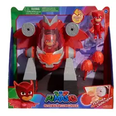 PJ MASKS - Pj Mask Heroes En Pijama Vehículo Turbo Mover Owlette Luces