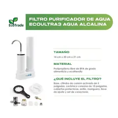 ECOTRADE - Filtro Purificador Agua mas Grifo Ahorrador Agua