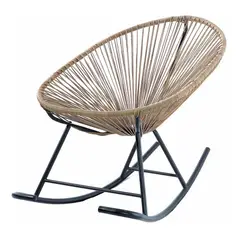 MOBLIHOUSE - Mecedora De Descanso Para El Hogar Silla Creativa Cafe