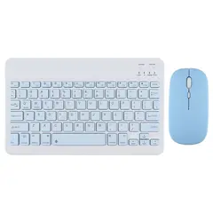 KEYBOARD - Teclado Bluetooth Kit Mouse Y Teclado Nuevo Azul