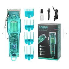 VGR - Maquina Corta Pelo y Barba V-660 Peluquera Azul Profesional Nueva