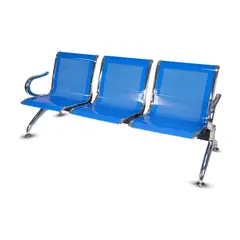 MOBLIHOUSE - Silla Tandem 3 Puestos Espera Alto Trafico Metalica Aaa