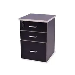 MOBLIHOUSE - Archivador Mdf Negro Gris