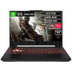 ASUS - Portátil Gamer Tuf A15 Ryzen 5 7535HS 24gb 512GB RTX2050 4GB 144Hz FHD 15.6”
