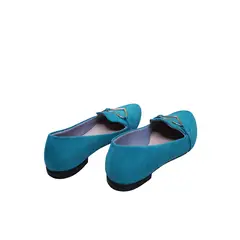 GENERICO - Mocasines turquesa con corazon