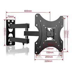 GENERICO - Base Soporte Giratorio Articulado para TVMonitor 17 hasta 39