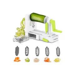 SHENGSHOU - Cortador Forma Espiral Pela Verduras Frutas Alimentos