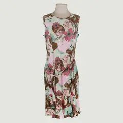 L Y H - Vestido Para Mujer Sin Manga Café Marca L&H