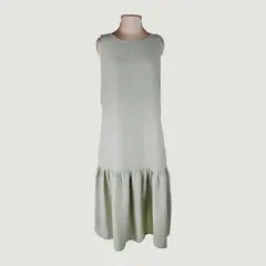 L Y H - Vestido Para Mujer Sin Manga Verde Marca L&H