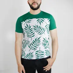 L Y H - Camiseta Para Hombre Manga Corta Verde Marca L&H