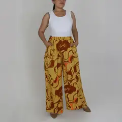 L Y H - Pantalon Para Mujer Naranjo Marca L&H