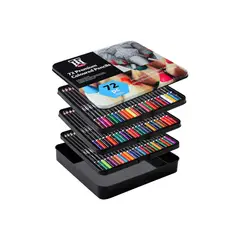 DIANSHENG - Kit De 72 Lápices Colores Premium Para Colorear Cromática