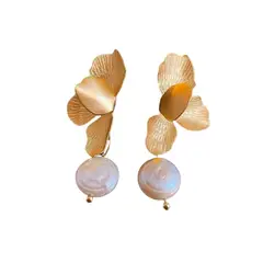 VANIDADES COLLECTIONS - Aretes Para Mujer Aretes Perlas De Rio Topos Aretes De Moda_.