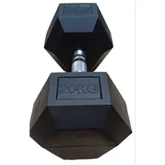 GENERICO - MANCUERNA HEXAGONAL ENCAUCHETADA 44 LBS / 20 KILOS
