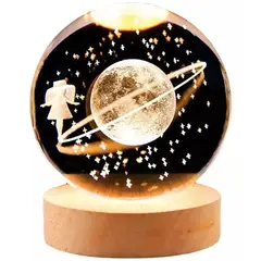 ONE PIXEL - Lampara Escritorio Lunar Llena 3d Luna Flotante Solar Noche