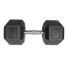 GENERICO - MANCUERNA HEXAGONAL ENCAUCHETADA 55 LBS / 25 KILOS