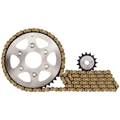 REVO - Kit Arrastre 15X45 520Hx120 DoradaDominar 400-Ktm 390 Duke MnRevo ScorpionKitx3
