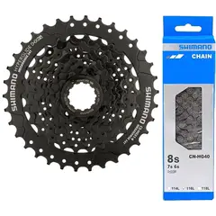 SHIMANO - Pacha Bicicleta + Cadenilla 8v 11-34 Cassette