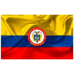 GENERICO - Bandera Colombia Escudo 150x90cm Exterior Grande Doble Cara